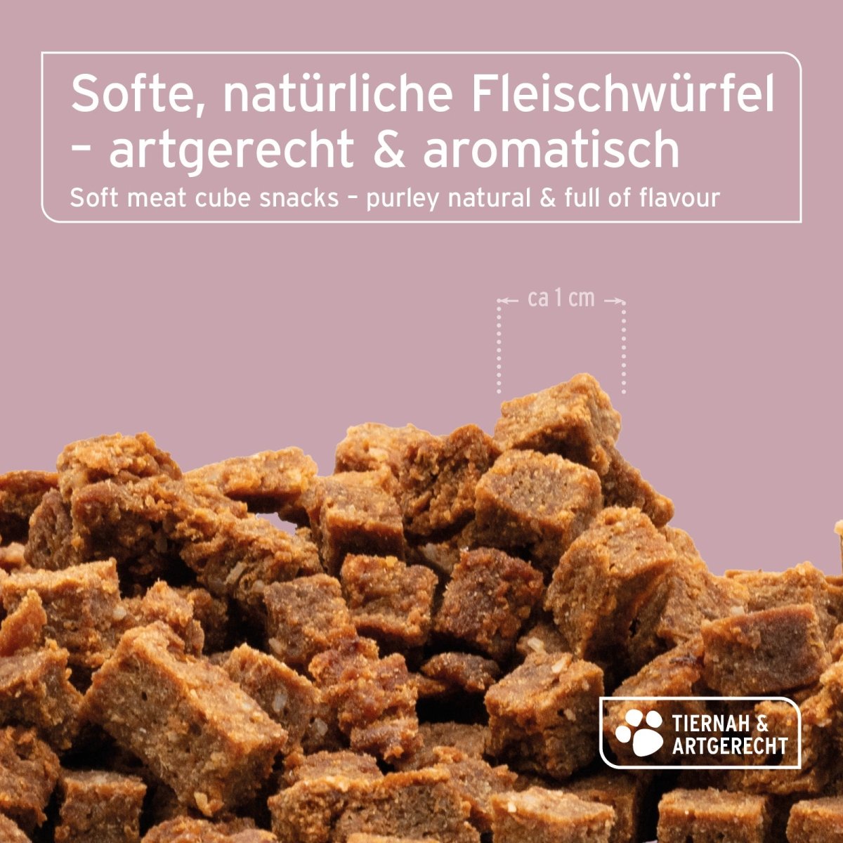 AniForte® Soft Snack Ente weiche Entenfleisch-Würfel für Katzen ohne Getreide
