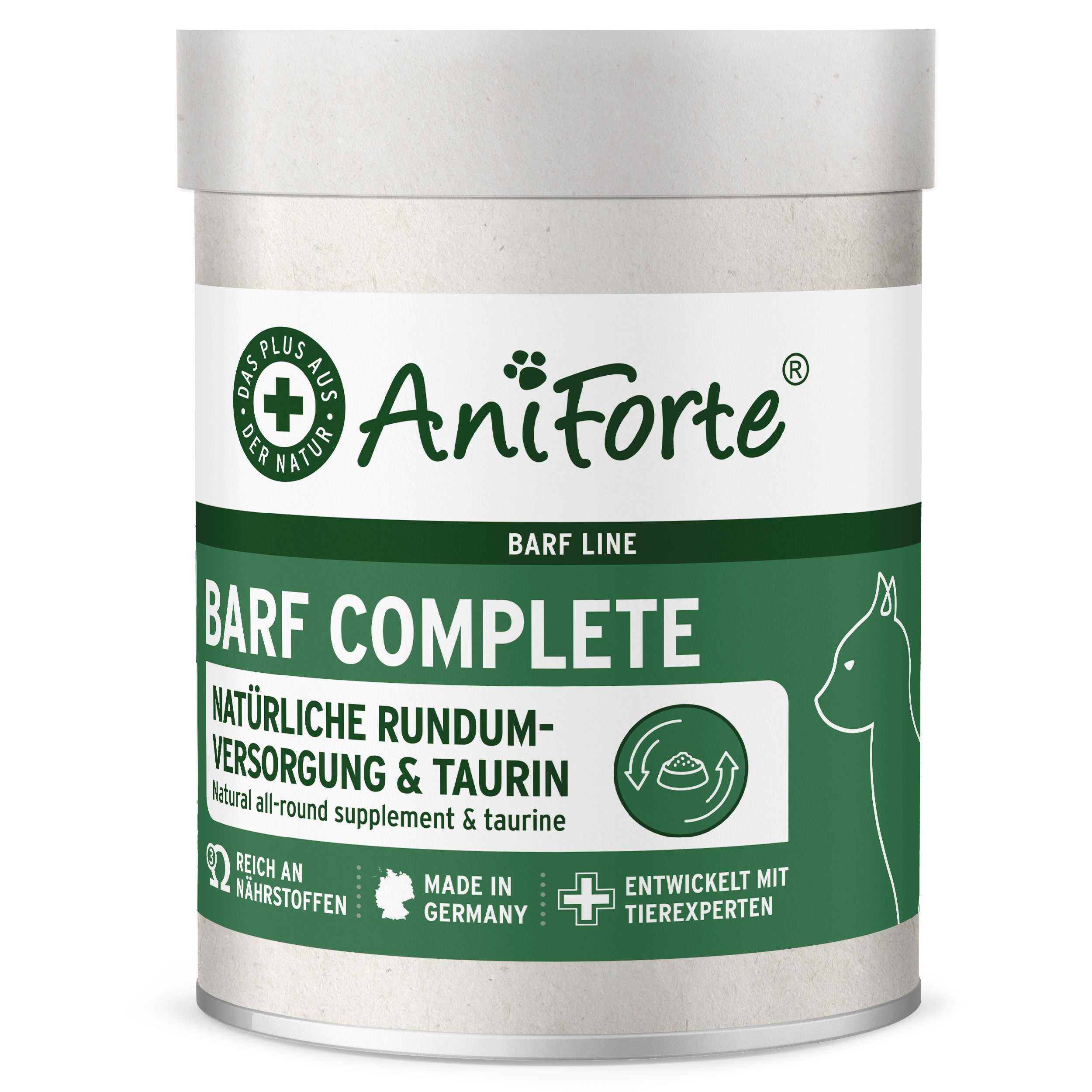 AniForte BARF Complete Cat Ergänzungsfutter für ausgewogene Katzenernährung mit Taurin und Vitaminen.