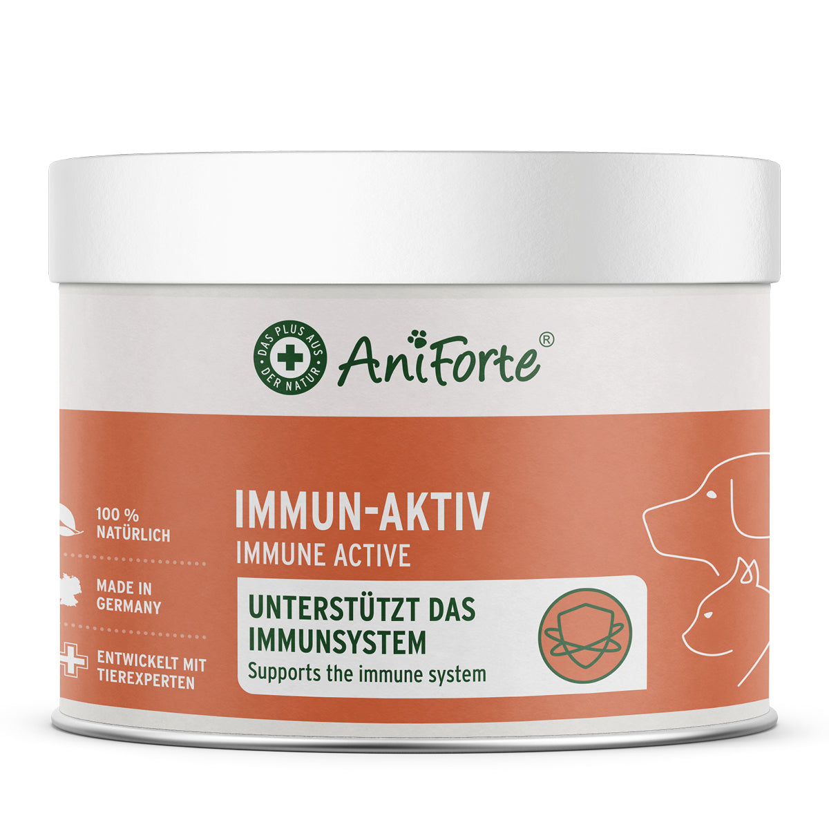 AniForte Immun-Aktiv für Hunde und Katzen zur Unterstützung des Immunsystems mit natürlichen Kräutern