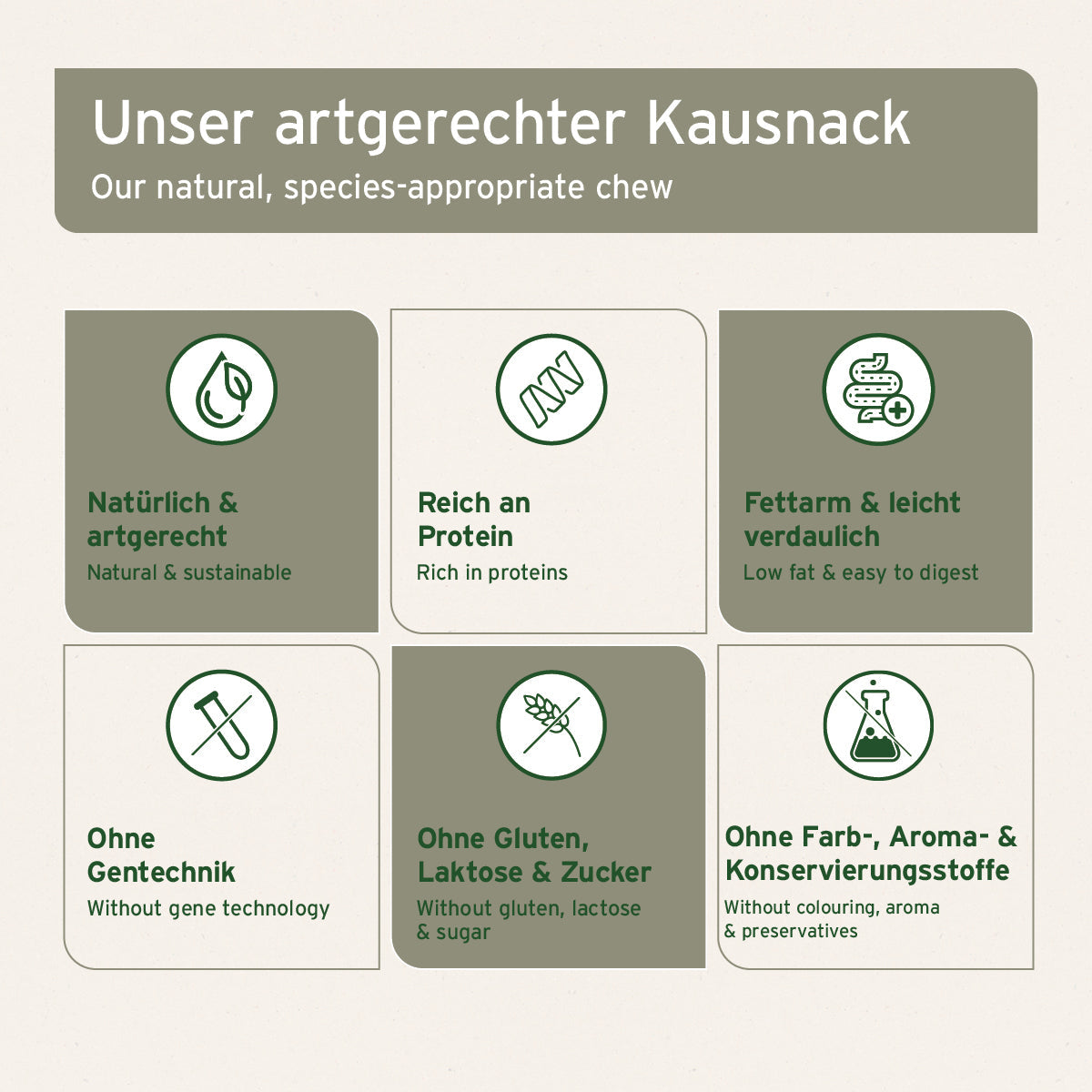 AniForte® Kaninchenohren mit Fell als natürlicher, verträglicher Kausnack für Hunde zur Stressreduktion und Zahnpflege
