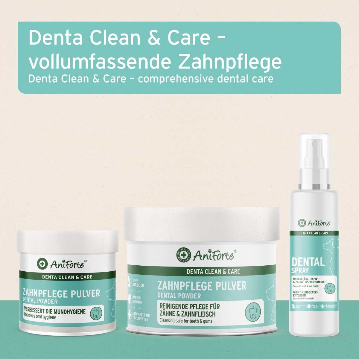 Denta Clean & Care Fingerpads für Hunde zur Zahnpflege ohne Zahnbürste, frischer Atem, reduziert Plaque.