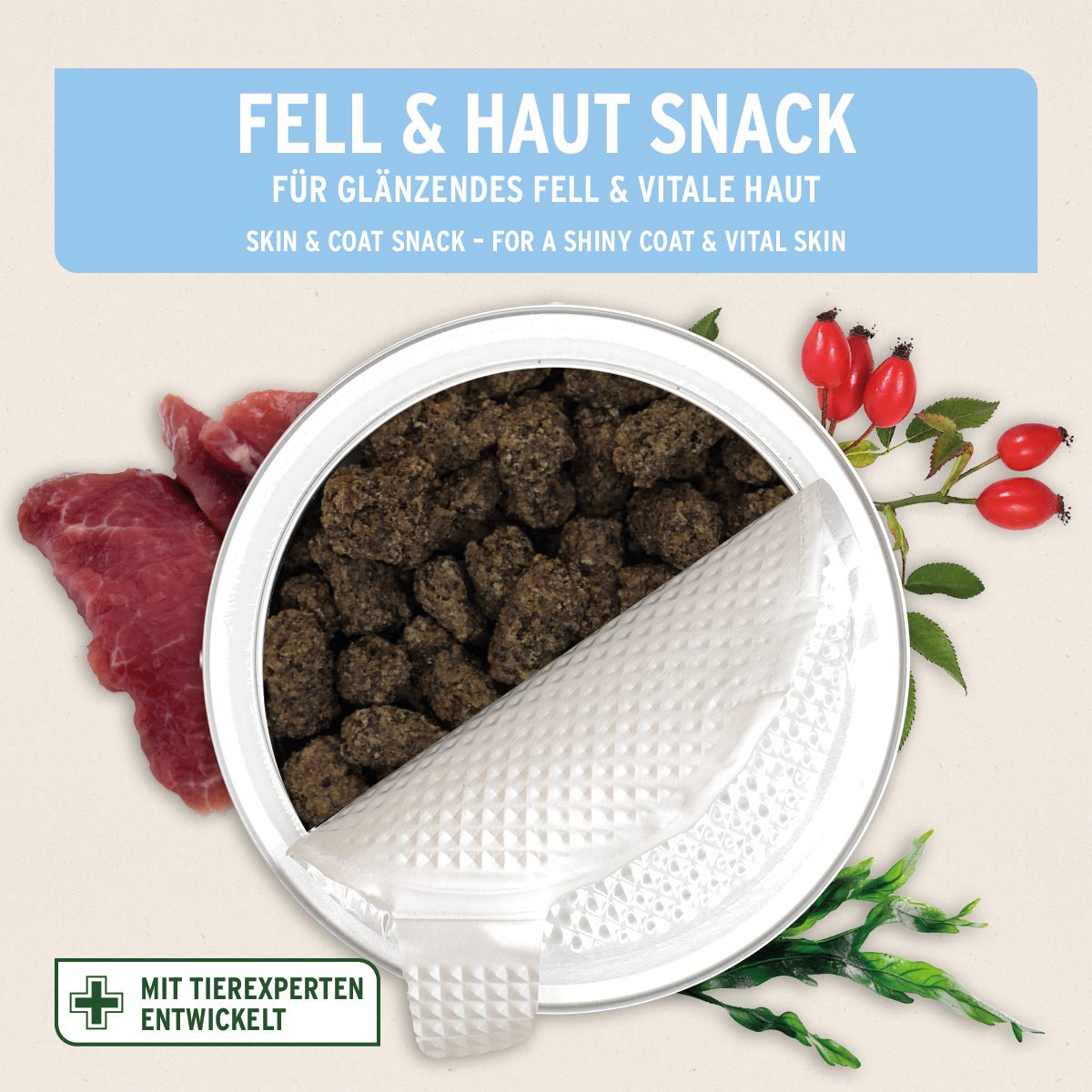AniForte Fell & Haut Snacks mit Lammfleisch für gesundes Fell und starke Haut