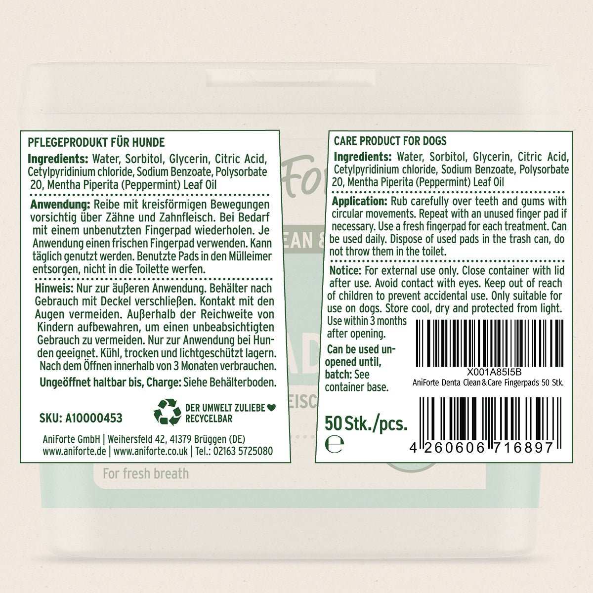 Kennenlernpaket für Hunde Pflegeprodukt von AniForte mit natürlichen Inhaltsstoffen für Gesundheit und Wohlbefinden.