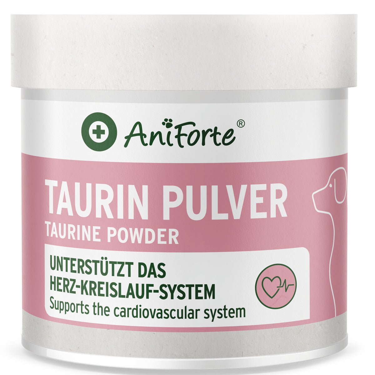 AniForte Taurin Pulver für Hunde zur Unterstützung des Herz-Kreislauf-Systems