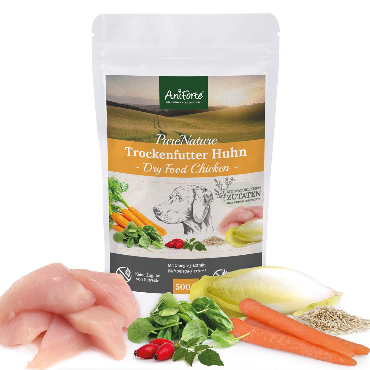 Trockenfutter Huhn – LandChicken (alte Rezeptur) – Too good to go - AniForte